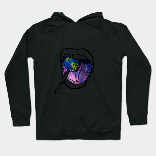 Single Line - Black Hole Hoodie by MaxencePierrard